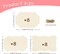 24 Pieces Unfinished Hanging Wood Sign Blank with Ropes(3 Style)